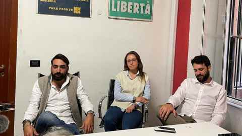 Francesco Todde, Elisa Segnini Bocchia und Simone D'Alpa sind Mitglieder der Jugendbewegung der Brüder von Italien.