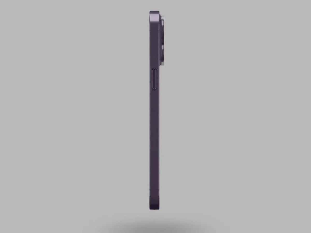 Peel Super Thin Case mit lila iPhone 14 Pro.