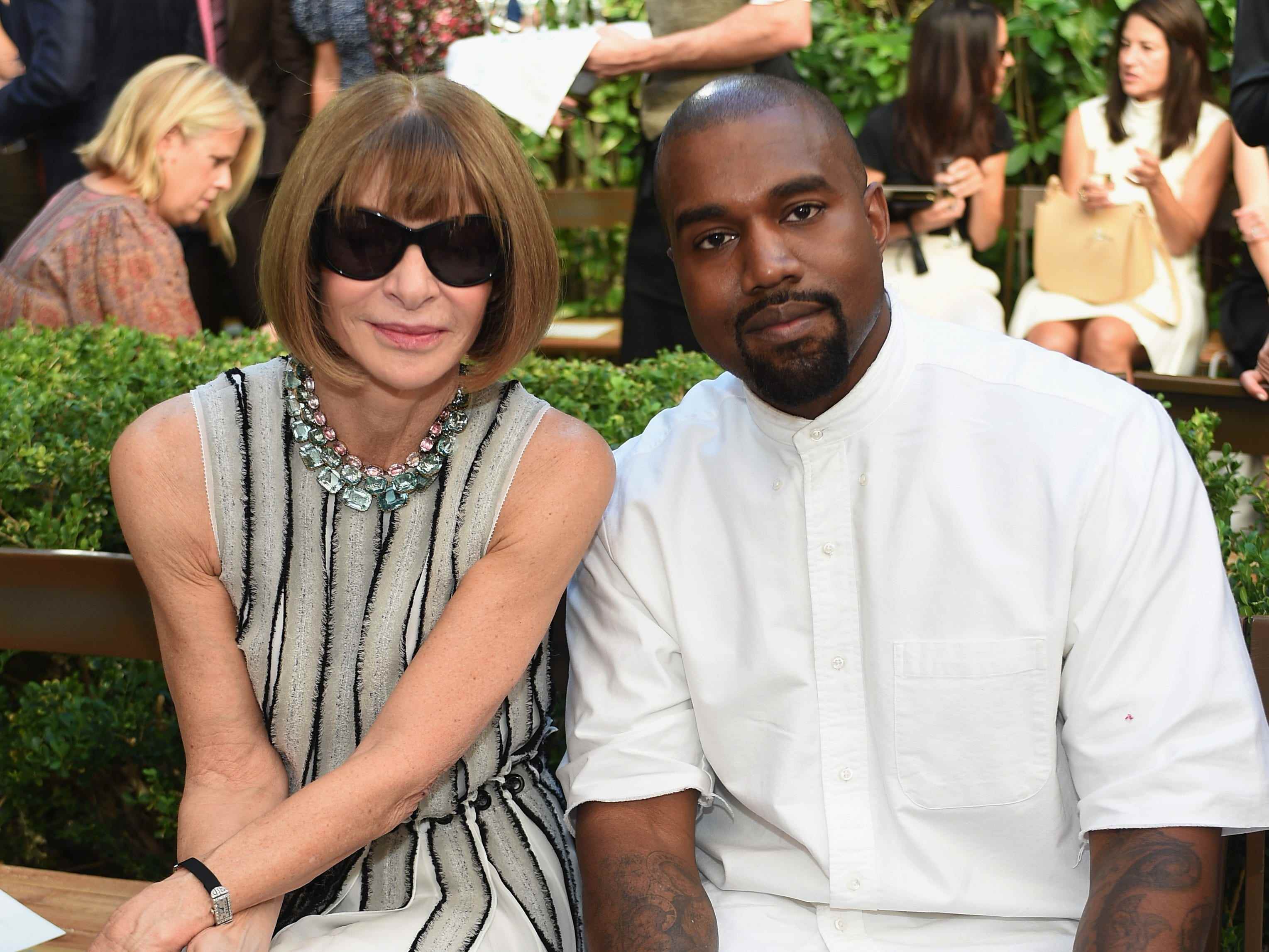 Anna Wintour und Kanye West besuchen die CFDA/Vogue Fashion Fund Show am 20. Oktober 2015.