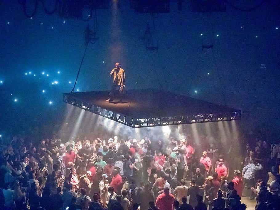 Kanye West während seiner Saint-Pablo-Tour.