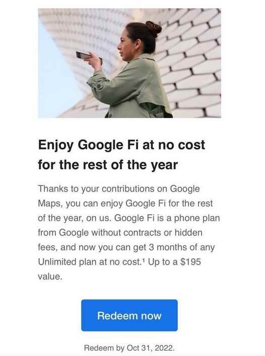 Einige Google Local Guides werden mit drei kostenlosen Monaten des drahtlosen Google Fi-Dienstes belohnt - Einige Google Maps-Nutzer erhalten drei kostenlose Monate des drahtlosen Google Fi-Dienstes
