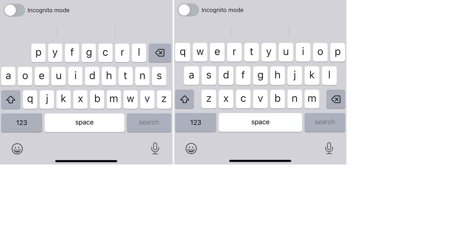 Dvorak auf der linken Seite, QWERTY auf der rechten Seite – das iPhone fügt Unterstützung für das von 86 Jahre alte bevorzugte Tastaturlayout hinzu "Der Woz"