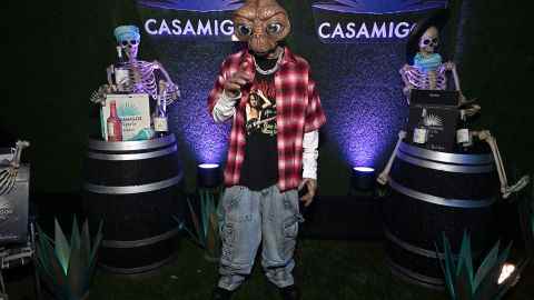 Tyga als ET bei der Casamigos Halloween Party Returns am Freitag in Beverly Hills, Kalifornien.