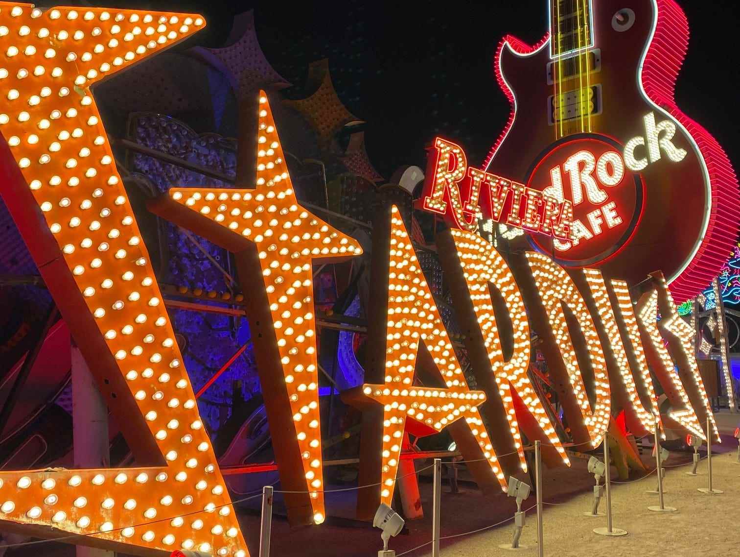 Neon-Museumsschild in Las Vegas