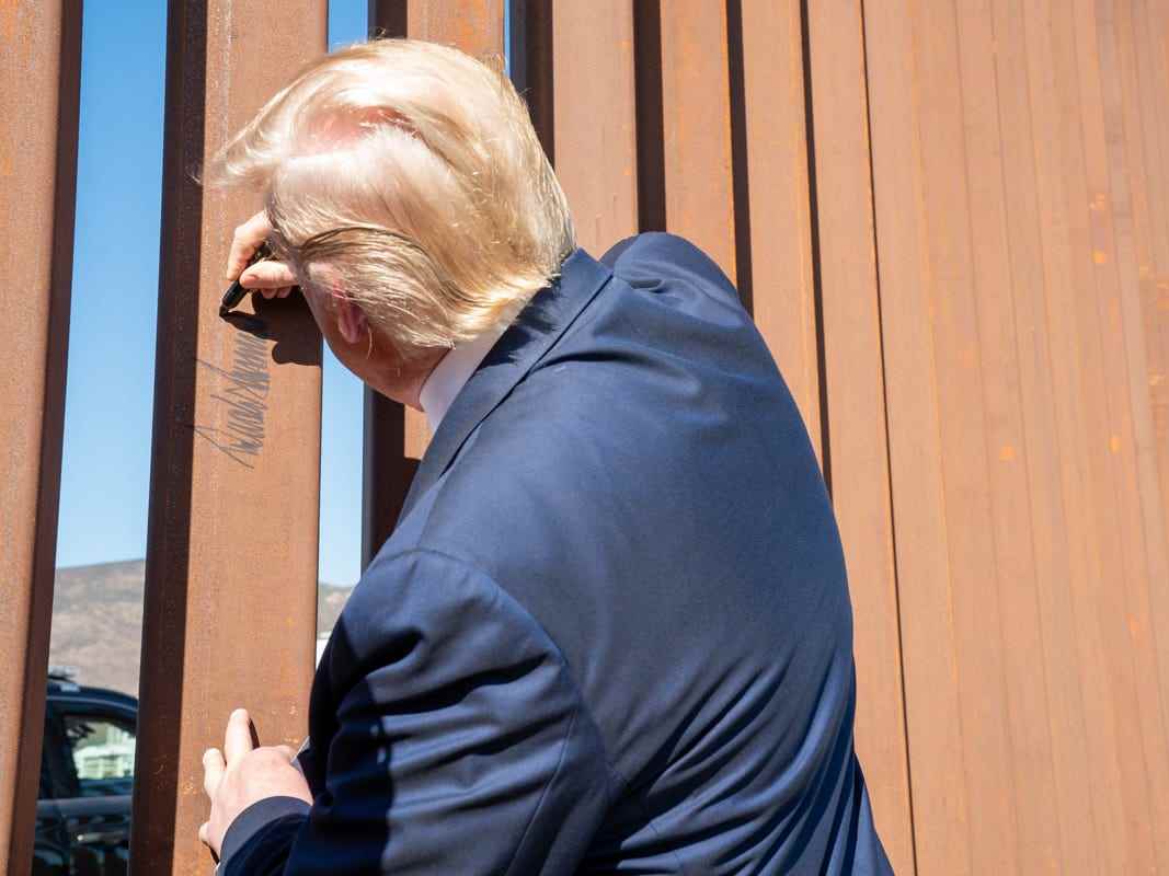 Donald Trump Border Wall Signature Sharpie