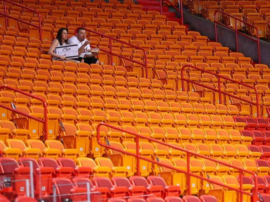 Miami Heat Fans leere Arena