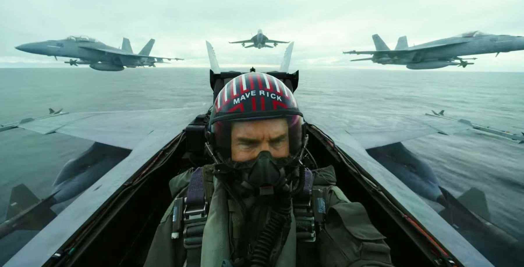 Tom Cruise in einem Kampfjet