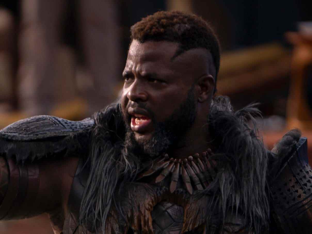 Winston Duke als M’Baku in „Black Panther: Wakanda Forever“.