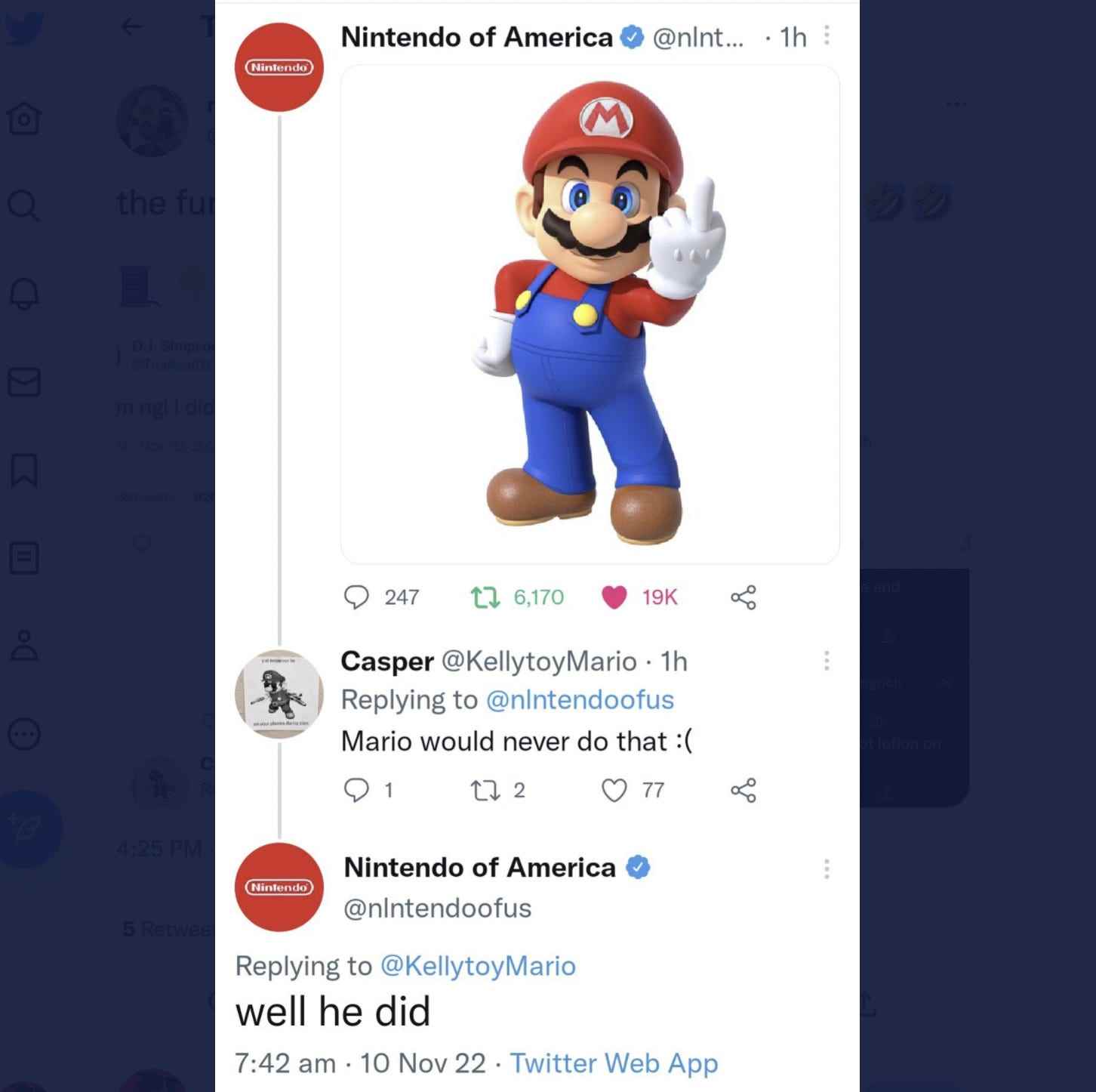 Tweet von Nintendo-Imitator