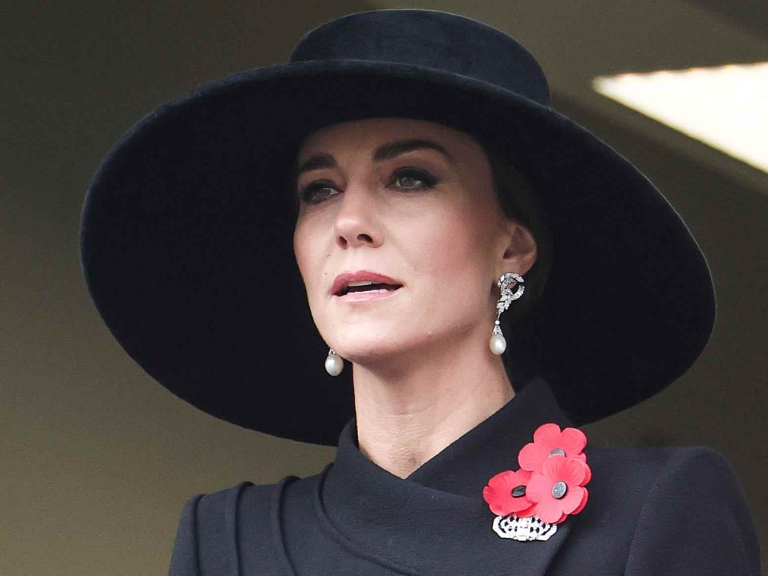Kate Middleton, Prinzessin von Wales, nimmt am 13. November 2022 in London, England, am National Service Of Remembrance am Cenotaph teil.