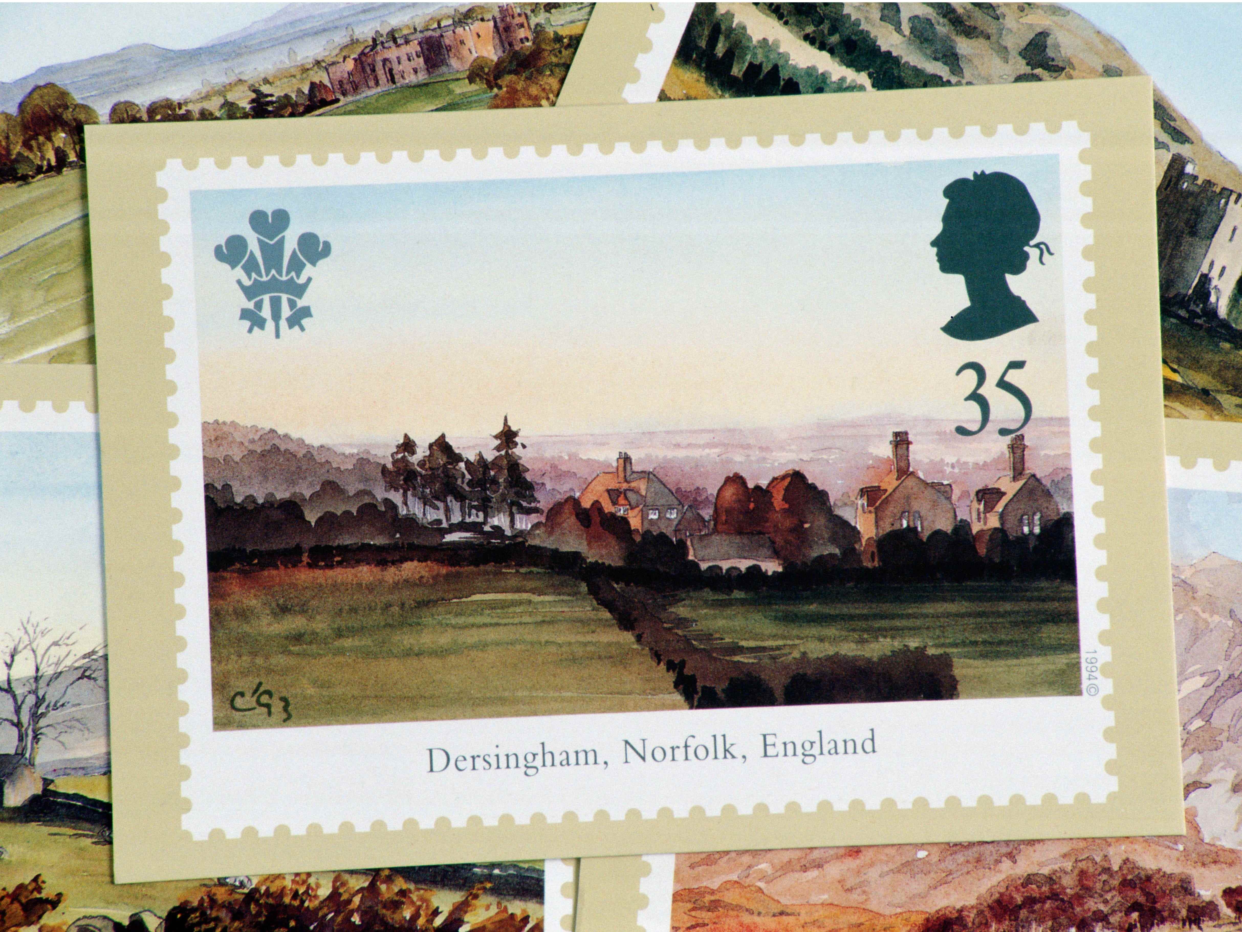 Seine Werke wurden auf königlichen Briefmarken gedruckt.