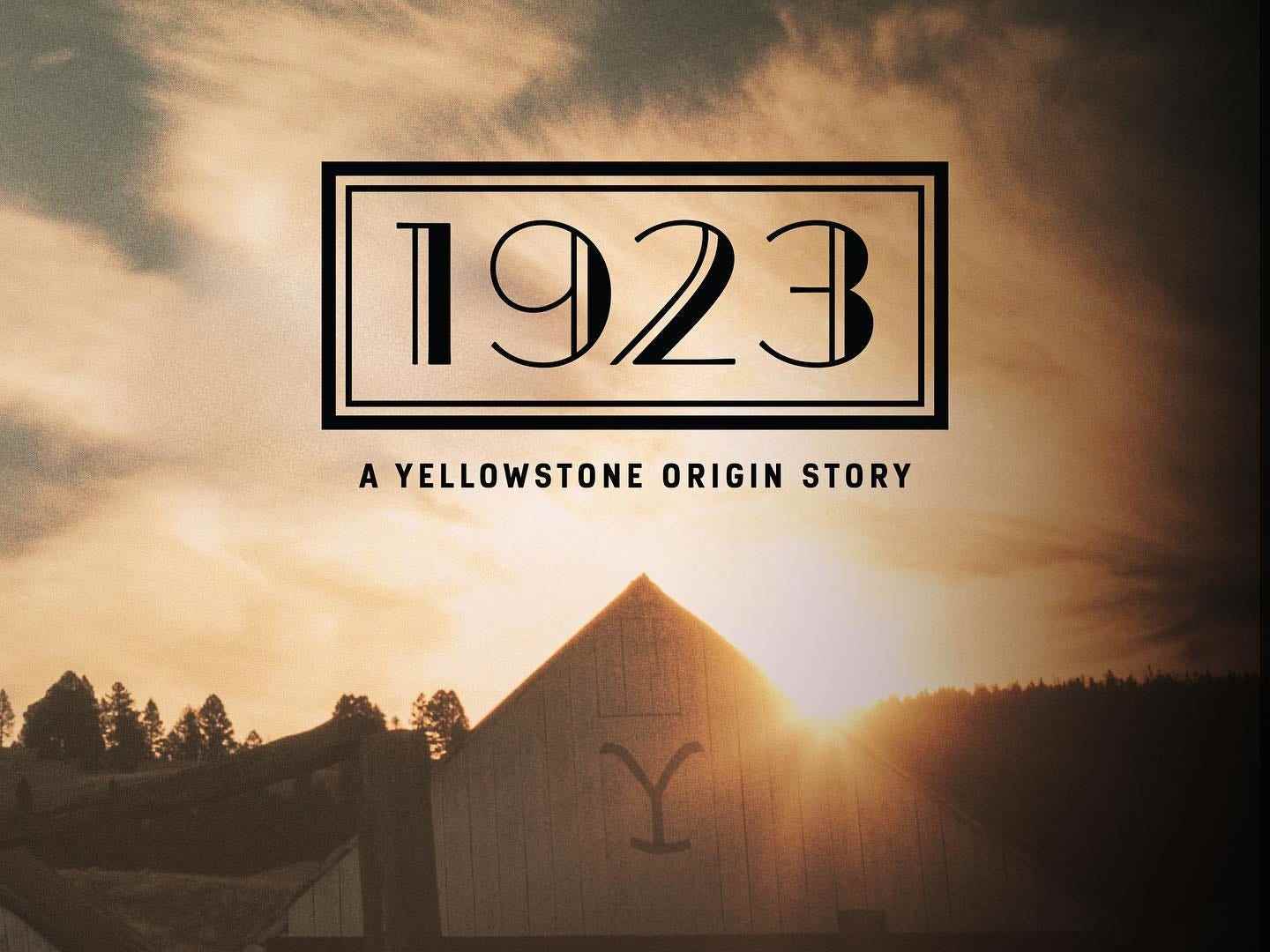 Das offizielle Logo der Prequel-Serie „1923“ von „Yellowstone“.