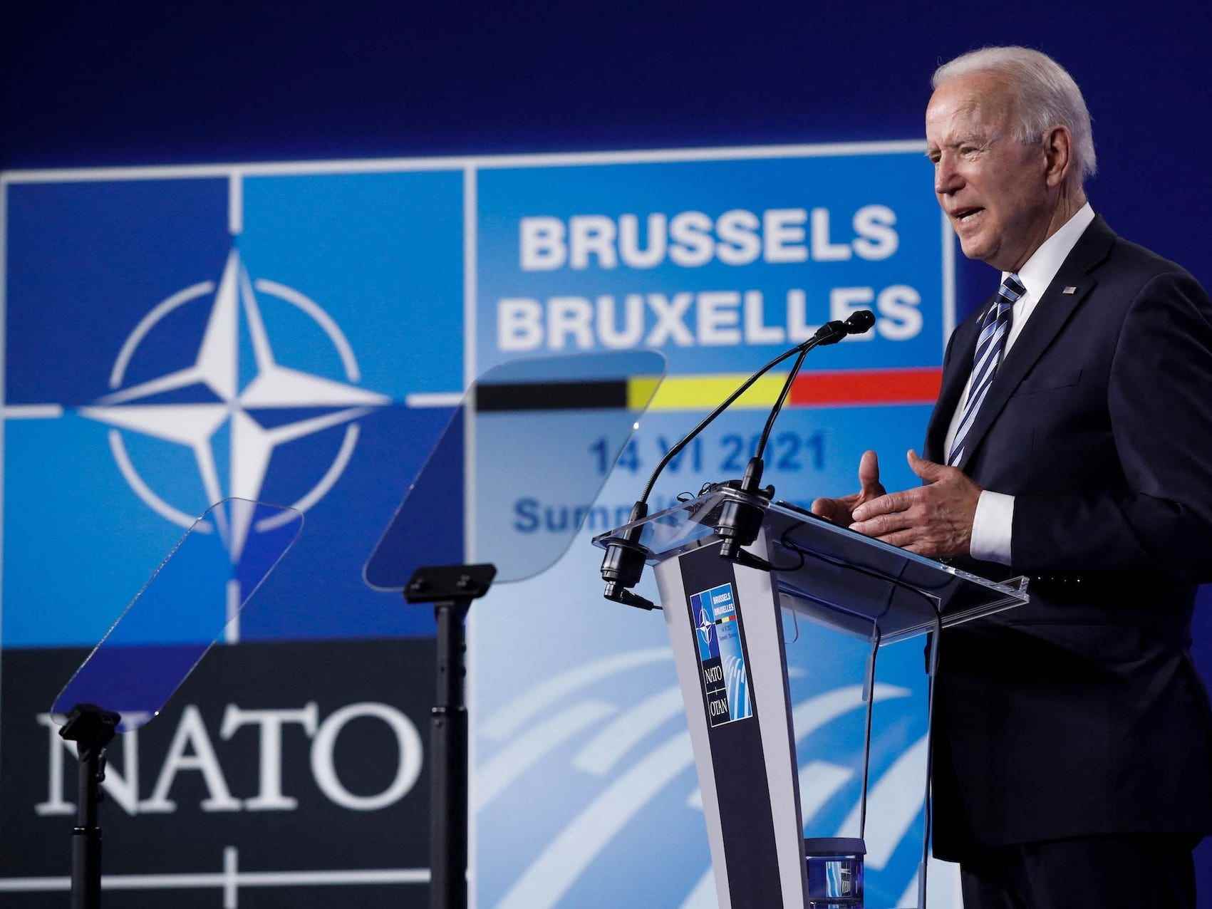 Biden spricht zur NATO