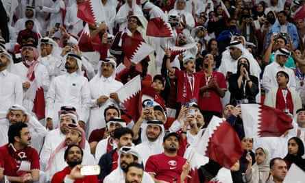 Katar-Fans vor dem Spiel gegen Ecuador
