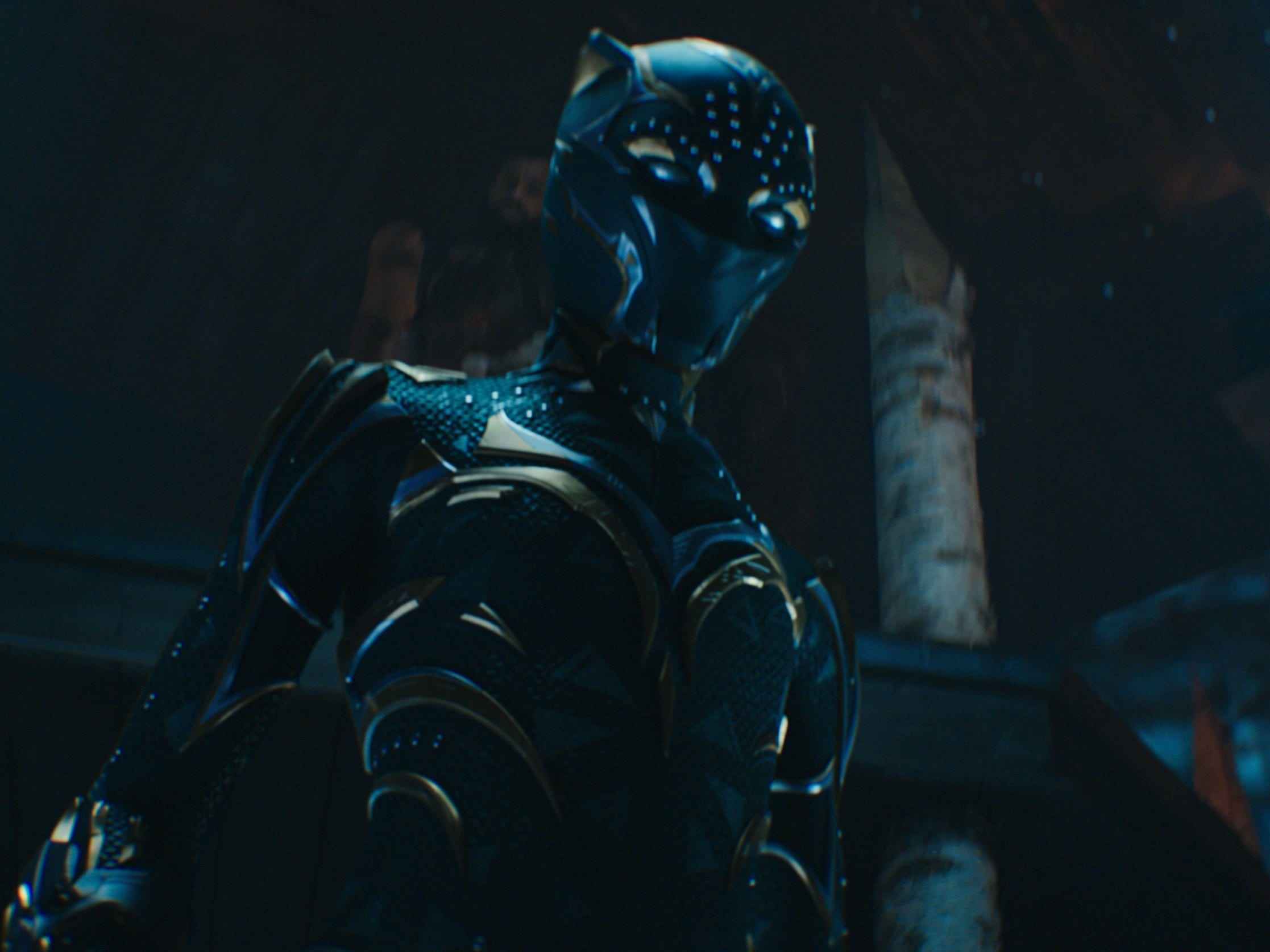 Shuri als Black Panther in „Black Panther: Wakanda Forever“.