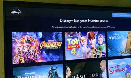 Disney+ Streaming-Anmeldebildschirm