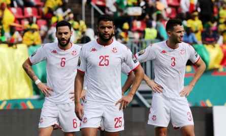 Tunesiens Anis Ben Slimane, Dylan Bronn und Montassar Talbi
