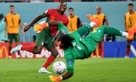 Rafael Leão erzielt Portugals drittes Tor gegen Ghana