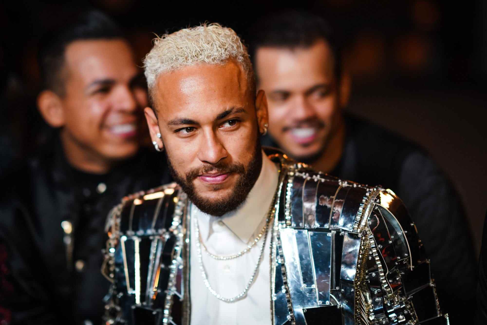 Neymar nimmt an der Balmain Menswear Herbst/Winter 2020-2021 Show im Rahmen der Paris Fashion Week teil.