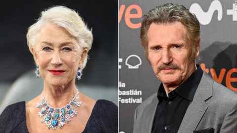 Von links: Helen Mirren;  Liam Neeson.