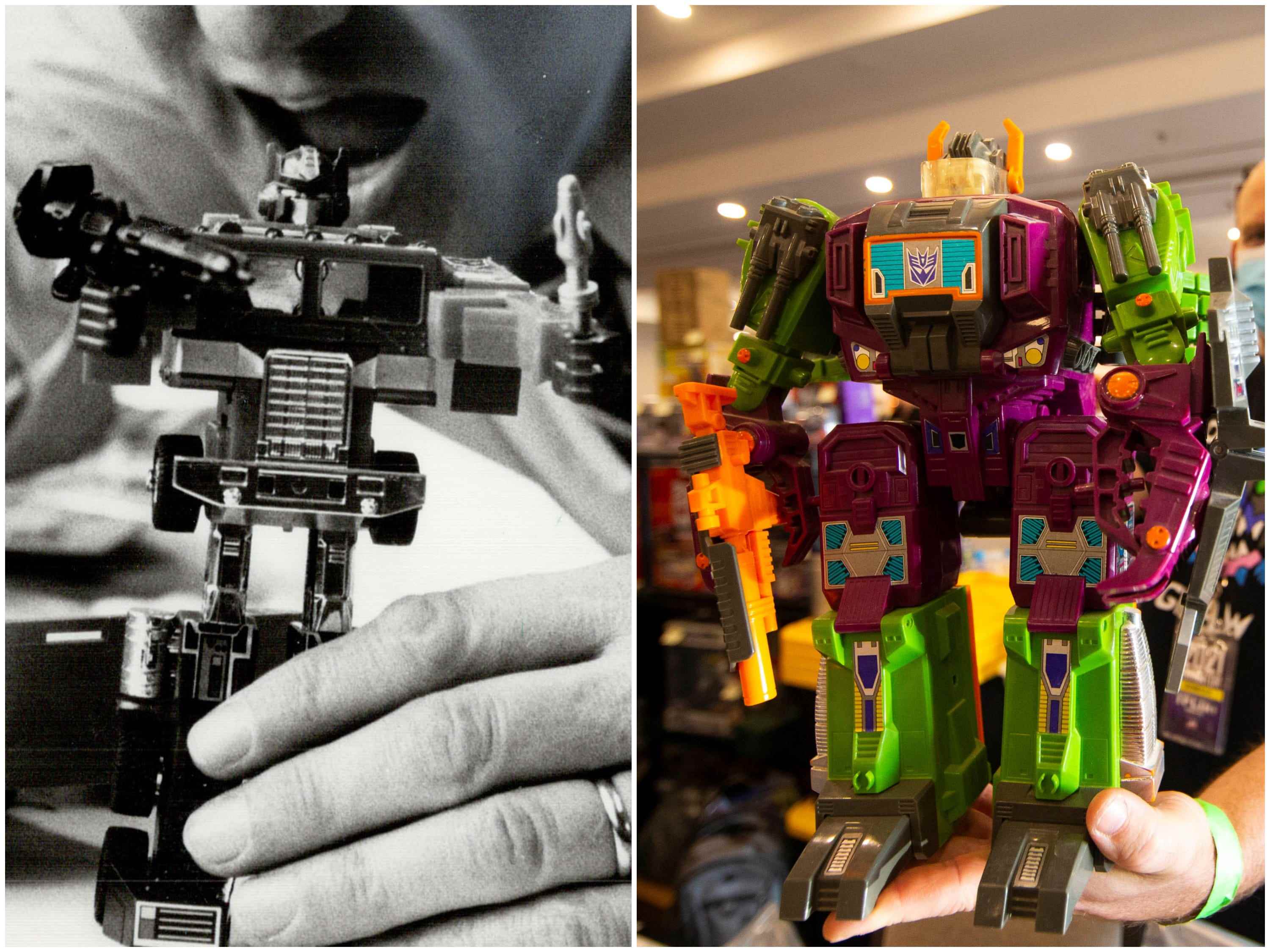 Transformers-Spielzeug in den 1980er-Jahren im Vergleich zu heute