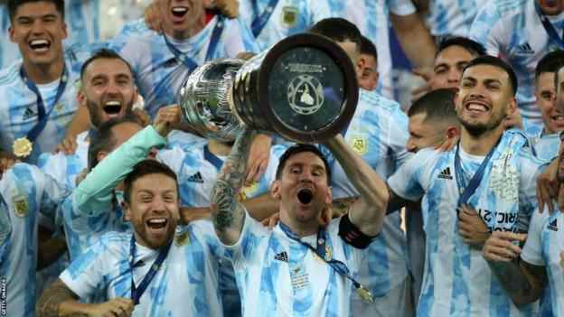 Argentinien feiert nach dem Gewinn der Copa America 2021