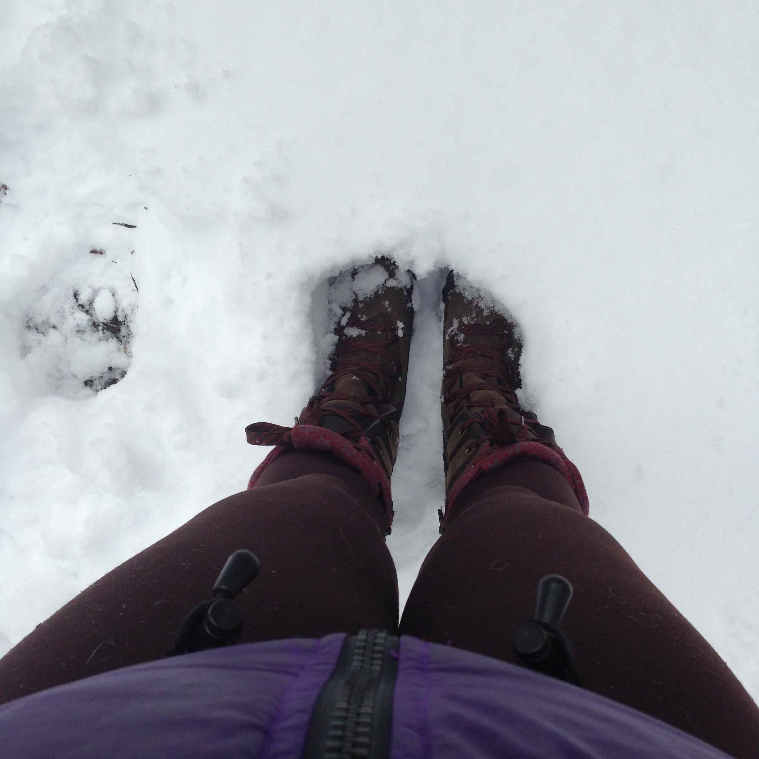 Stiefel im Schnee