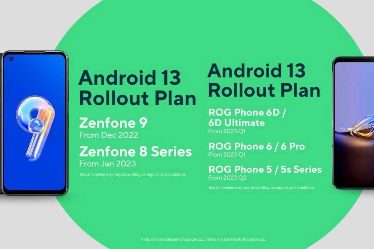 Asus veröffentlicht sein offizielles Update für Android 13... für aktuelle Zenfones- und ROG-Telefone