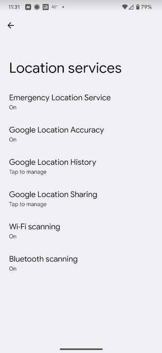 Standortdienste-Seite auf Android 13 QPR1 Beta 3.5 – Googles "dunkle Muster" Benutzer dazu verleiten, persönliche Daten preiszugeben;  Klage auf 392 Millionen US-Dollar beigelegt