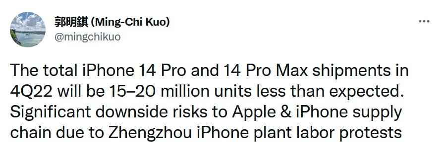 Der zuverlässige Analyst Ming-Chi Kuo sieht, dass Apple in diesem Quartal einen großen Produktionseinbruch erleiden wird - Top-Analyst sieht die Nachfrage nach iPhone 14 Pro und iPhone 14 Pro Max schwinden