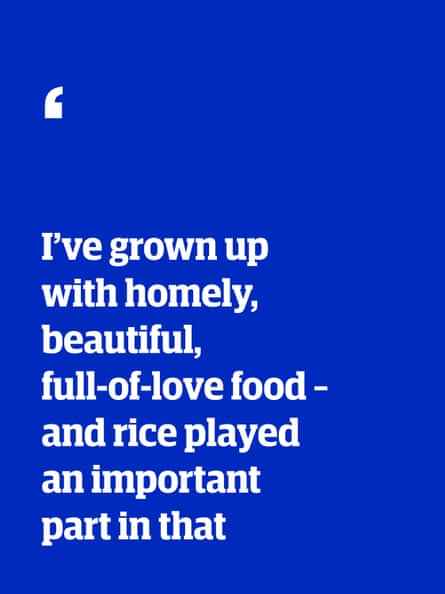 Zitat: „Ich bin mit heimeligem, schönem, liebevollem Essen aufgewachsen – und Reis spielte dabei eine wichtige Rolle“