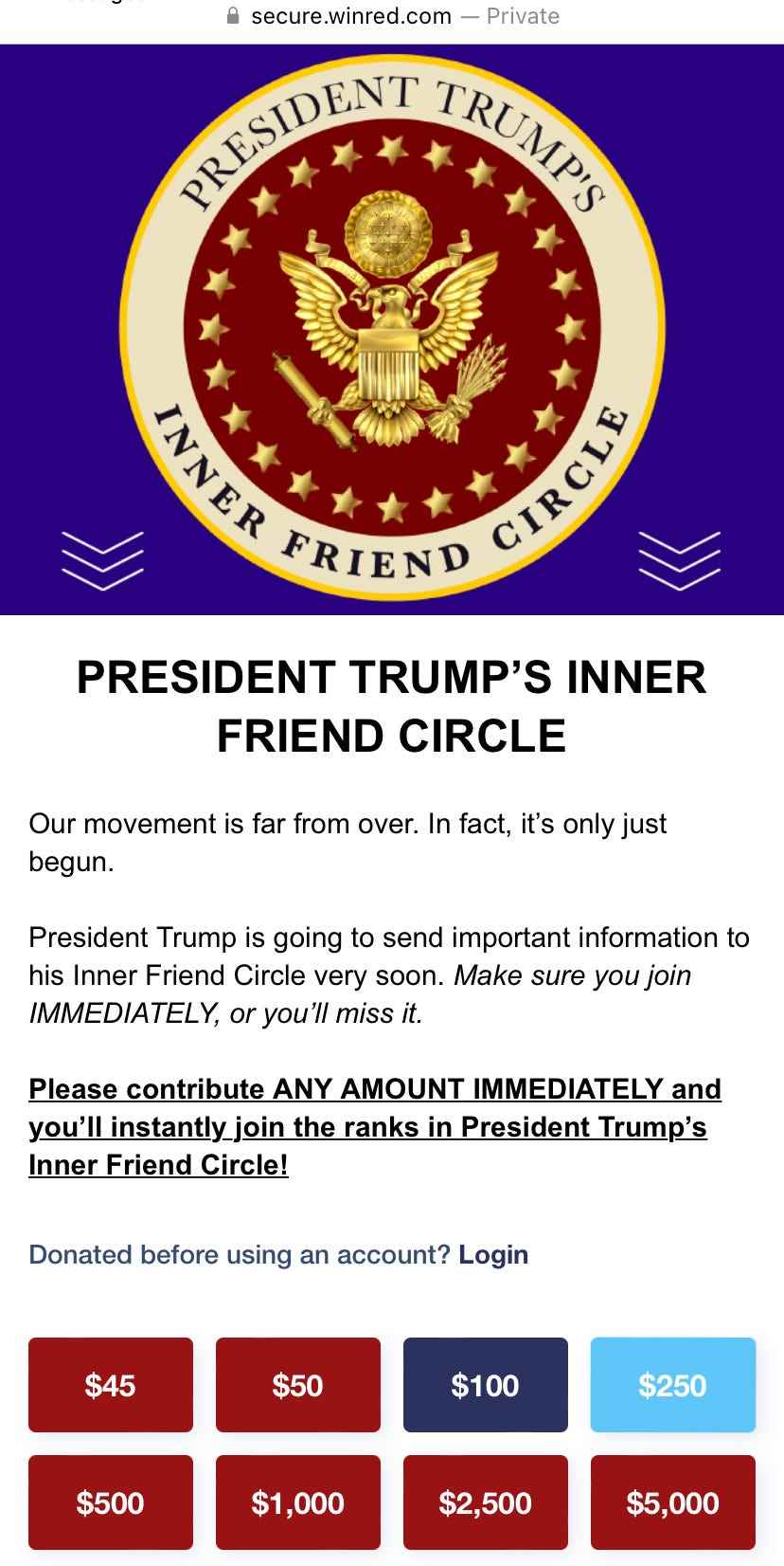 Der innere Freundeskreis von Präsident Trump