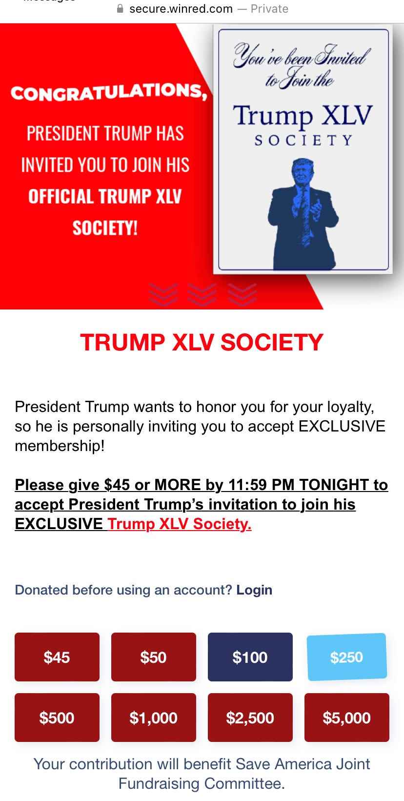 Trump XLV-Gesellschaft
