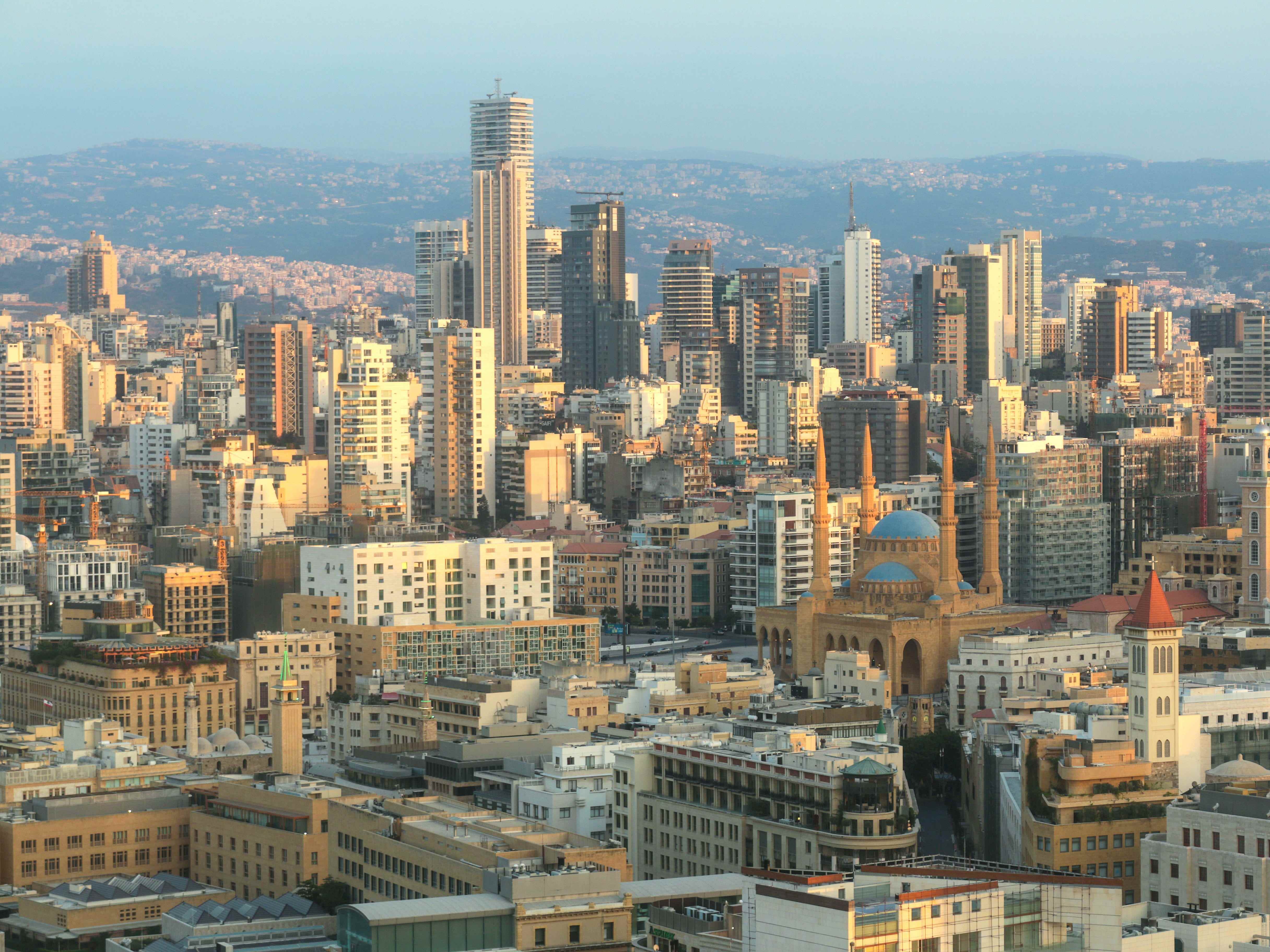 Blick auf Beirut, Libanon