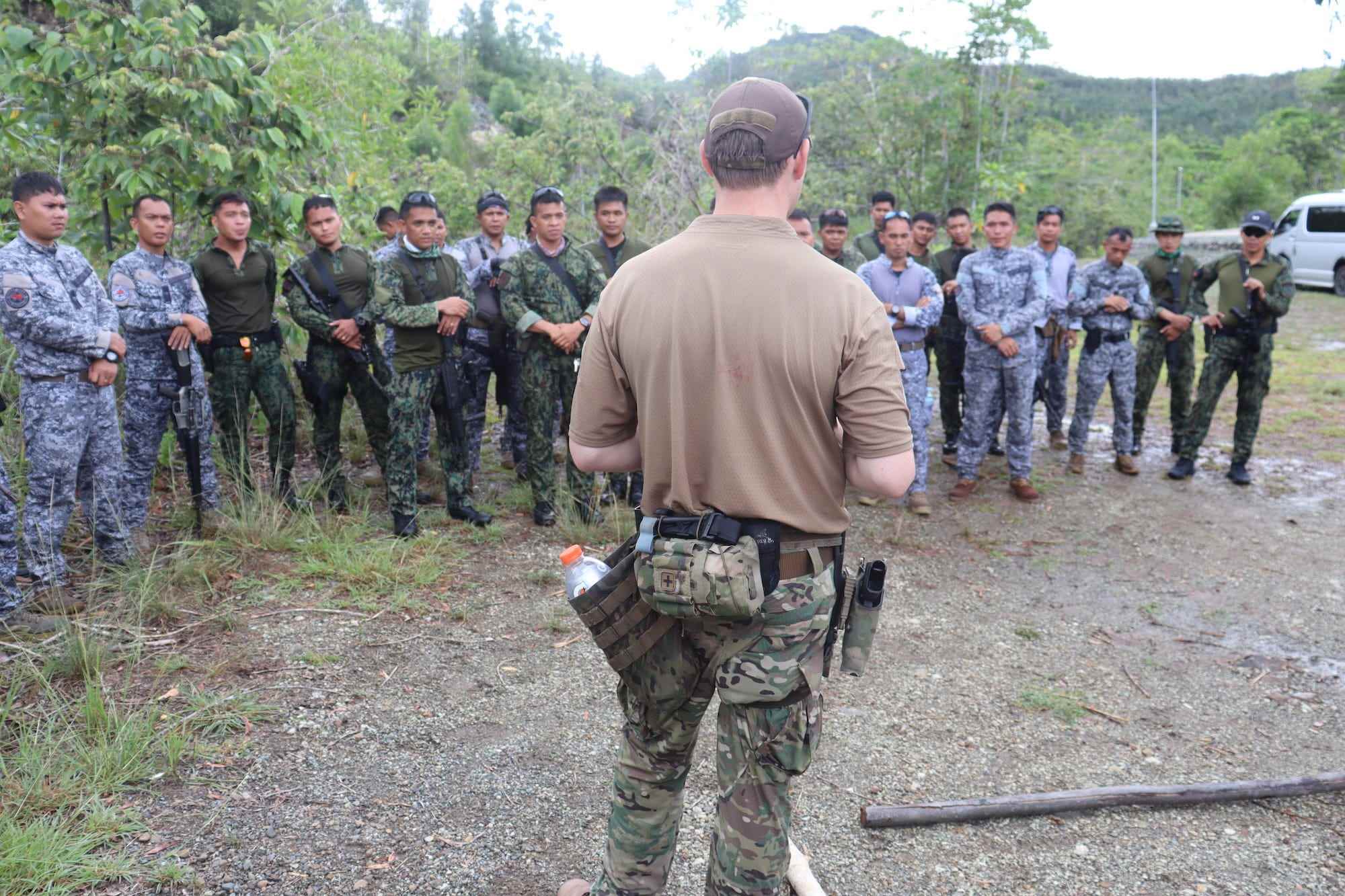 Army Special Forces Green Beret philippinische Polizei