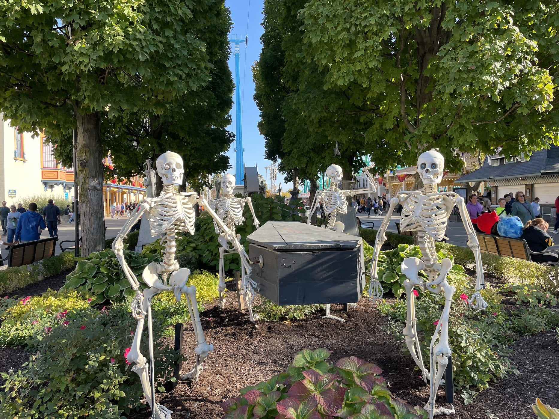 Skelette am Cedar Point