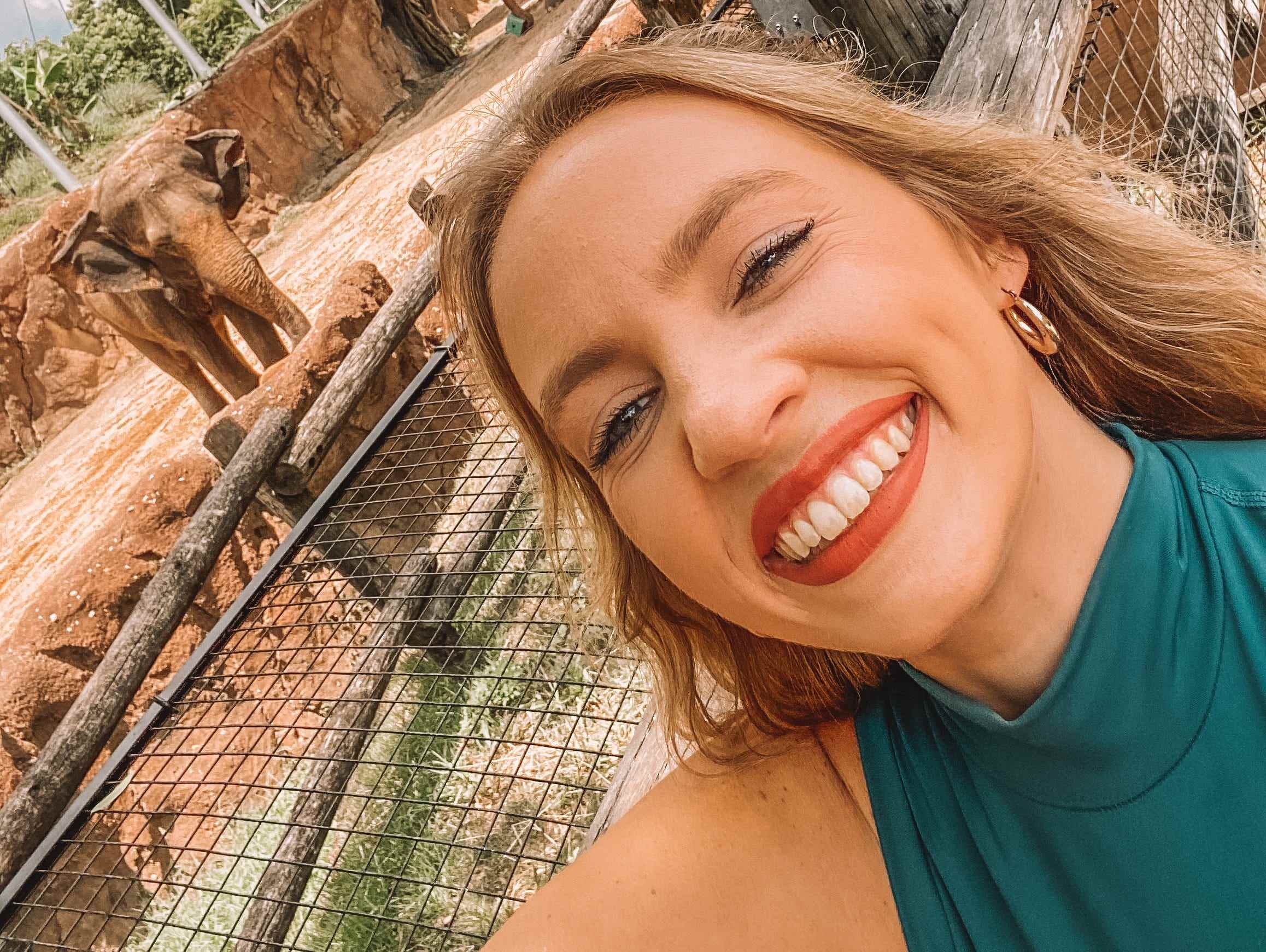 Kayleigh-Preis-Selfie in Busch Gardens
