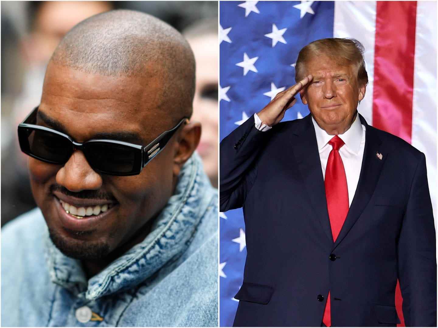 Kanye West und Donald Trump.