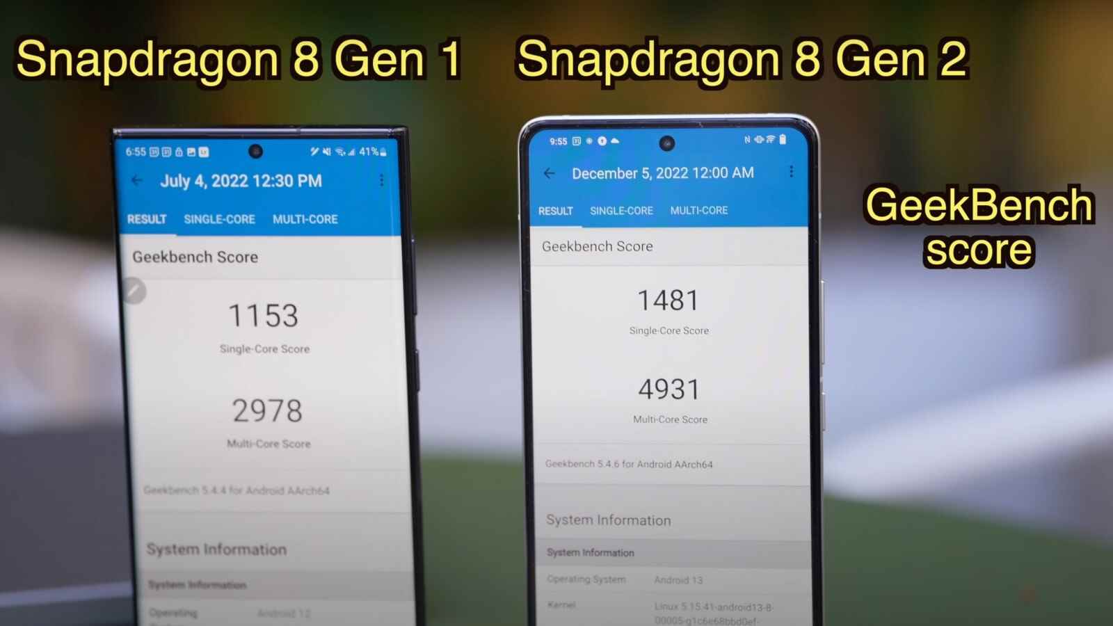 Snapdragon 8 Gen 2-Benchmarks lassen Googles Pixel 7 keine Chance – Bild mit freundlicher Genehmigung von Ben Sin.  - Macht über Gehirne!  Supergeladenes Galaxy S23, um Kreise um Pixel 7 zu drehen;  Tensor 2 im Staub gelassen