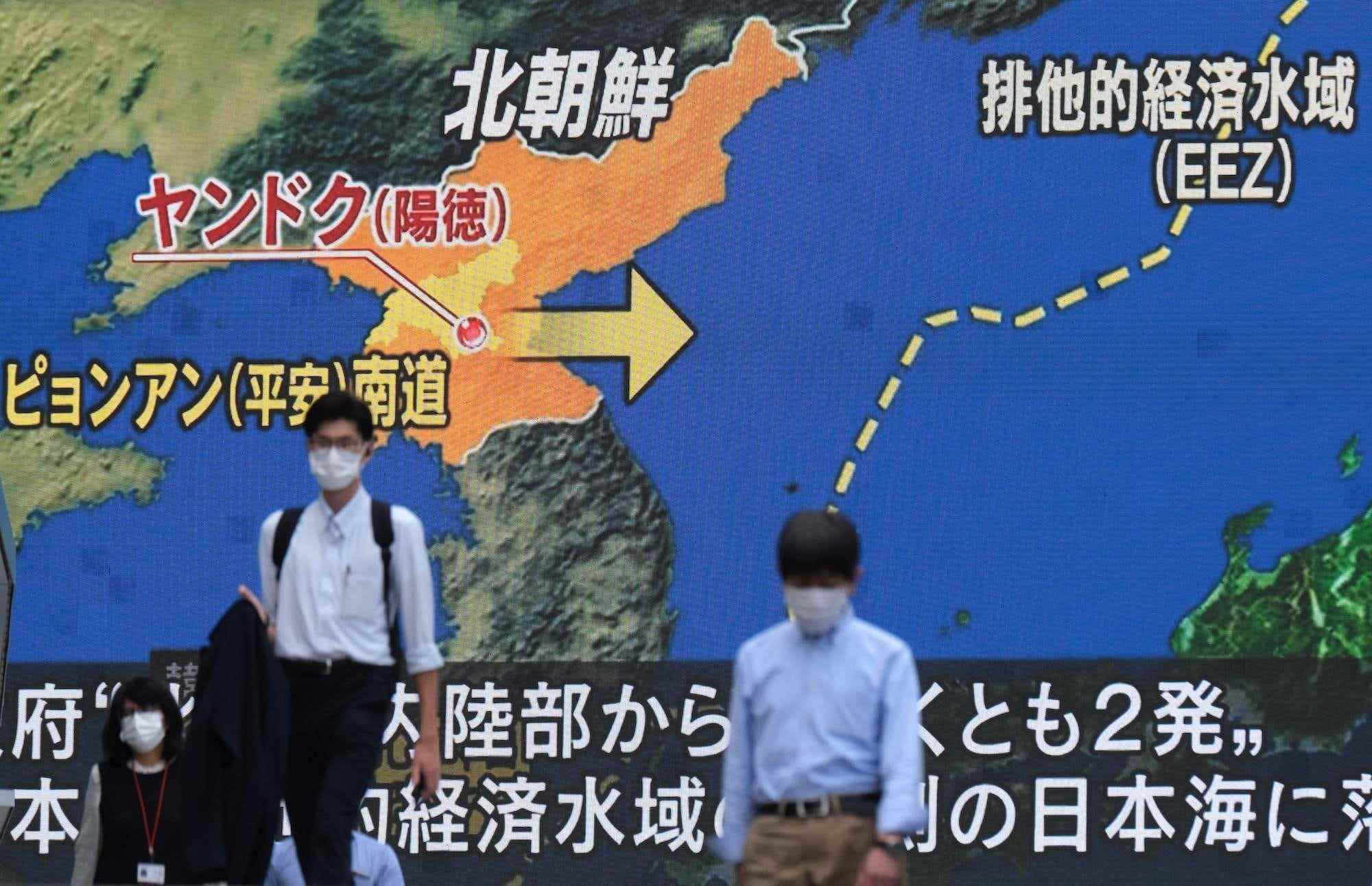 Japanisches Meer Tokio Nordkorea Raketenstart