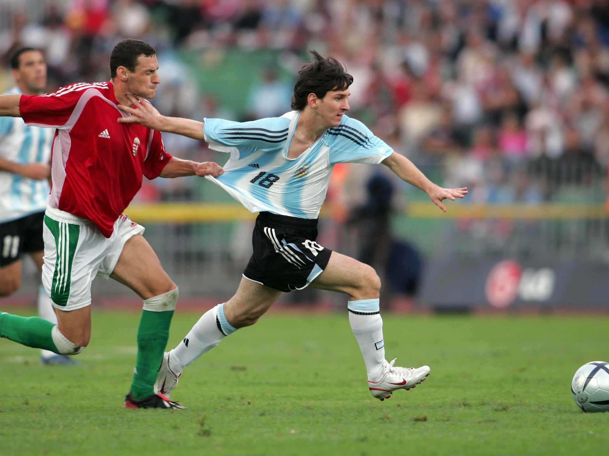 Lionel Messi Argentinien-Debüt.