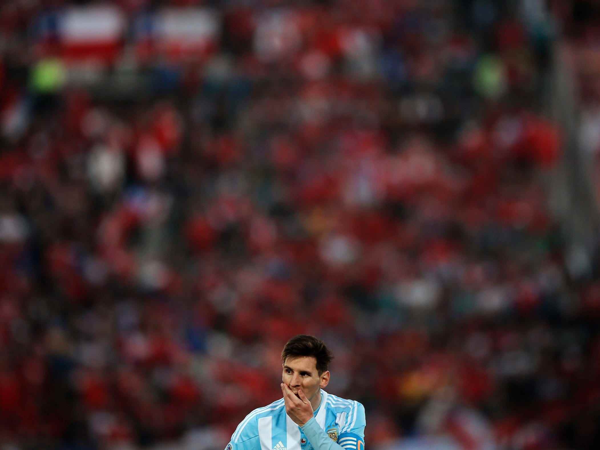 Messi für Argentinien bei der Copa América 2015.