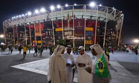Eine allgemeine Ansicht des Stadions 974 in Doha.