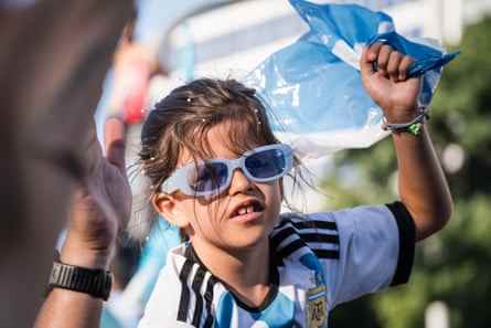 Argentinier feiern WM-Titel in Buenos Aires.