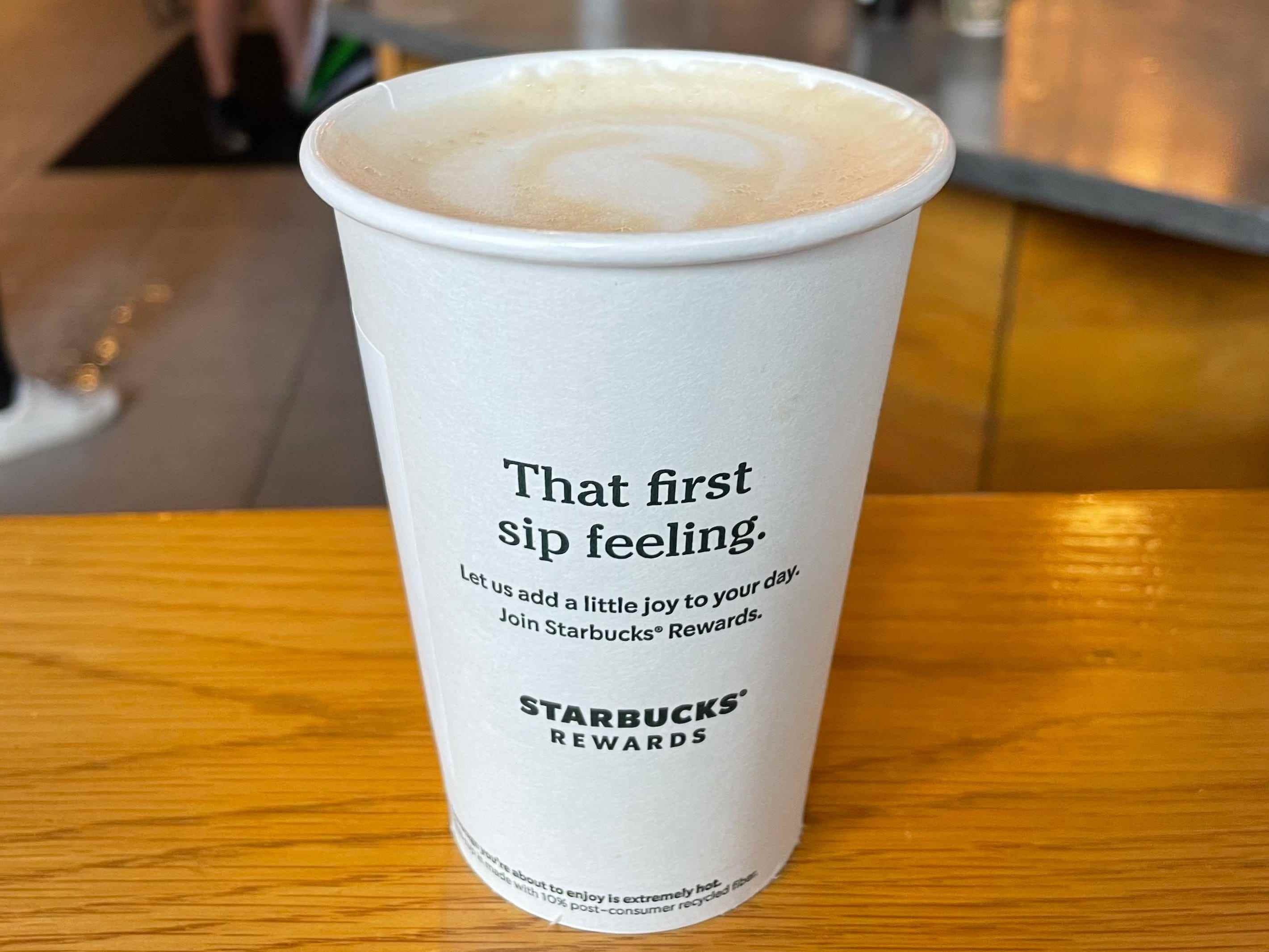 Vanille Latte von Starbucks