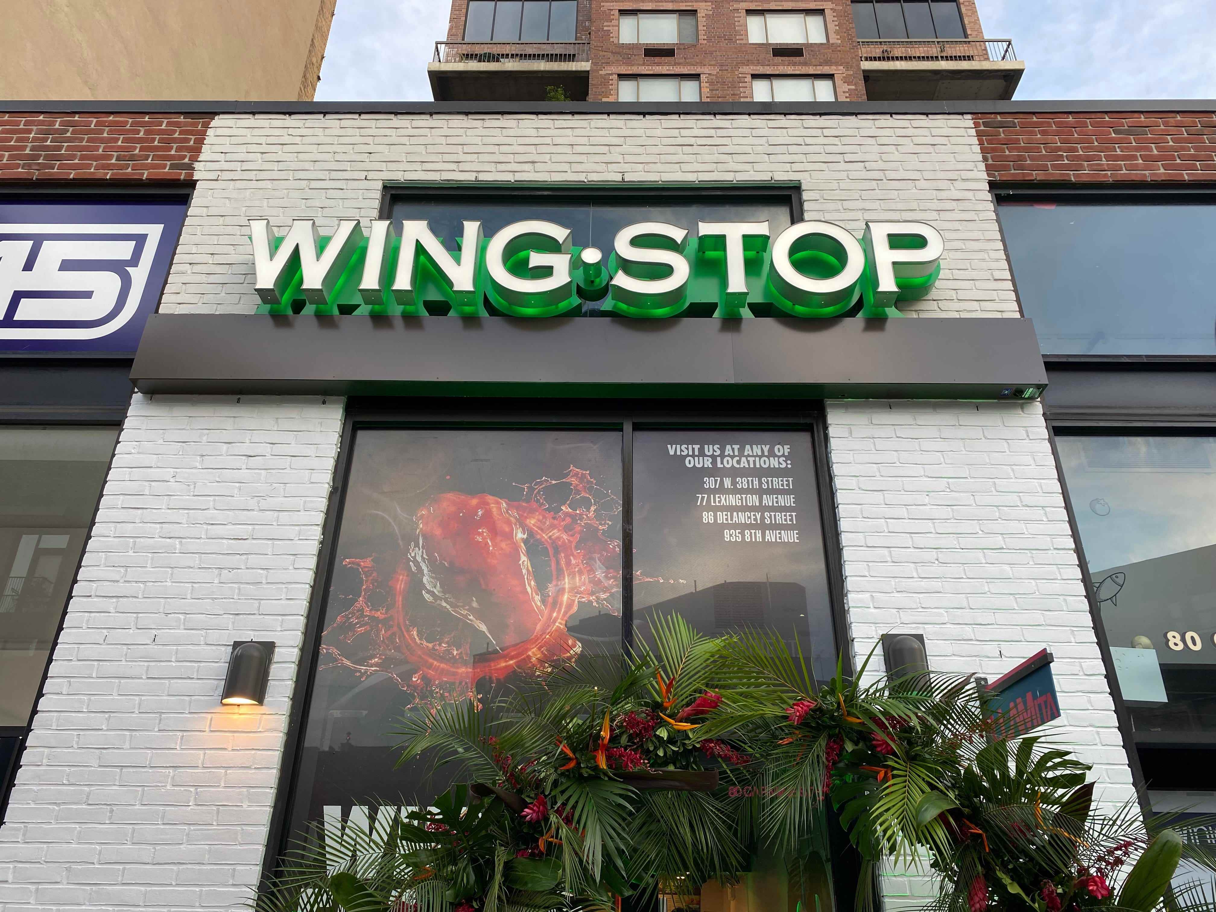 Wingstop-Schaufenster in New York City
