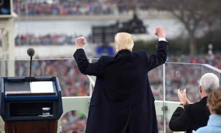Donald Trump bei seiner Amtseinführung am 20. Januar 2017