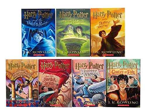 Das Harry-Potter-Taschenbuch-Set (Bücher 1-7) von Amazon.