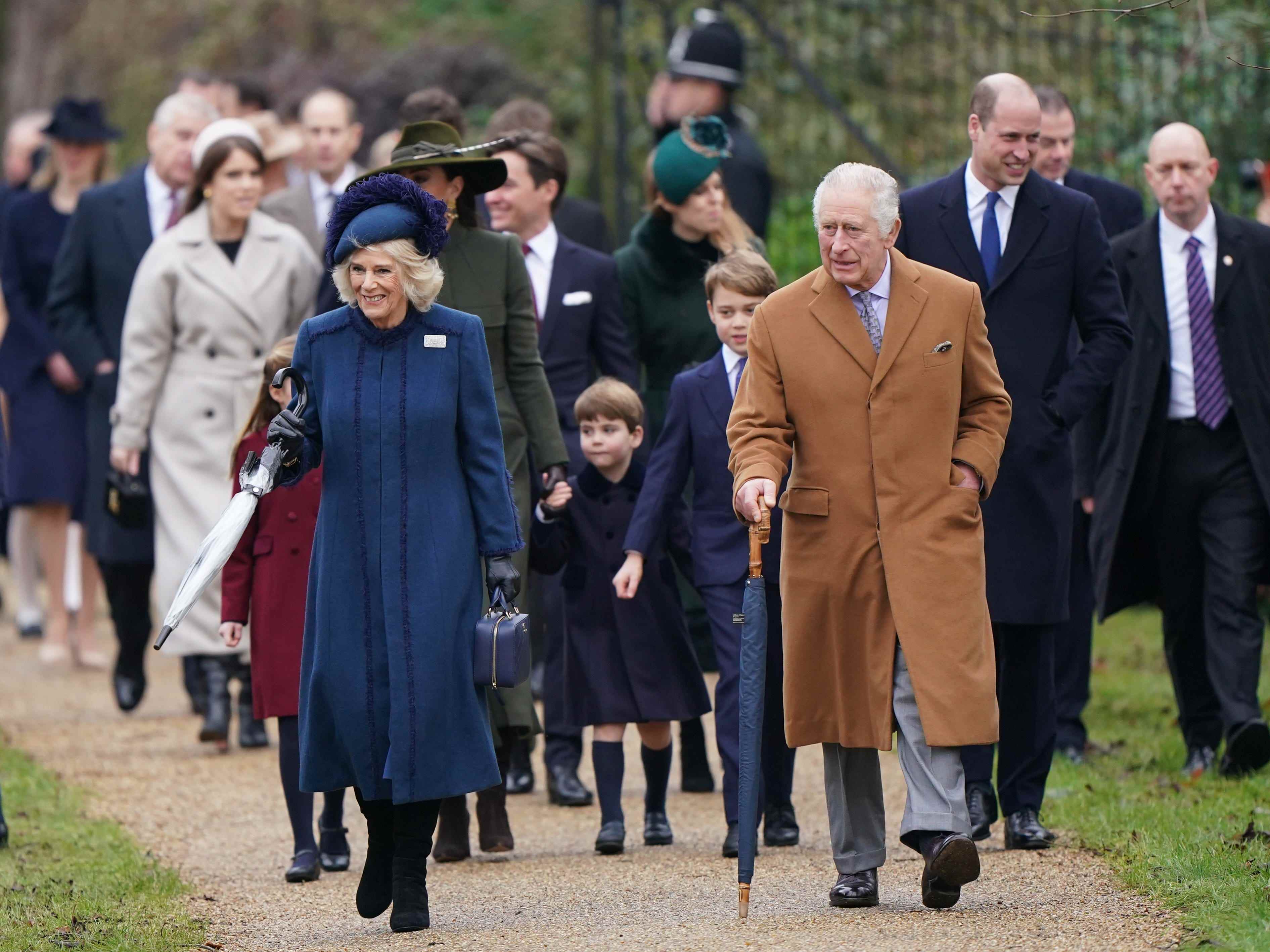 Die königliche Familie in Sandringham an Weihnachten 2022
