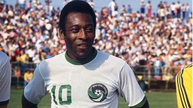 Pelé spielt für New York Cosmos